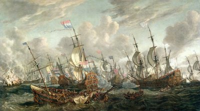 A Batalha dos Quatro Dias, 1-4 de junho de 1666 de Abraham Storck